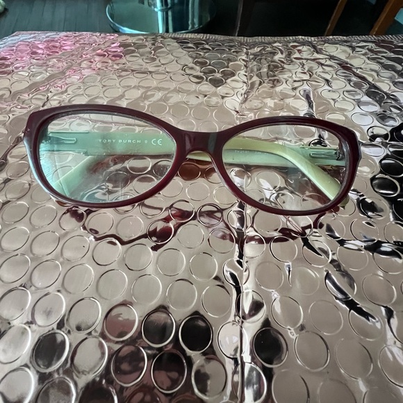 Tory Burch eye glasses, case and dust rag - Picture 9 of 11